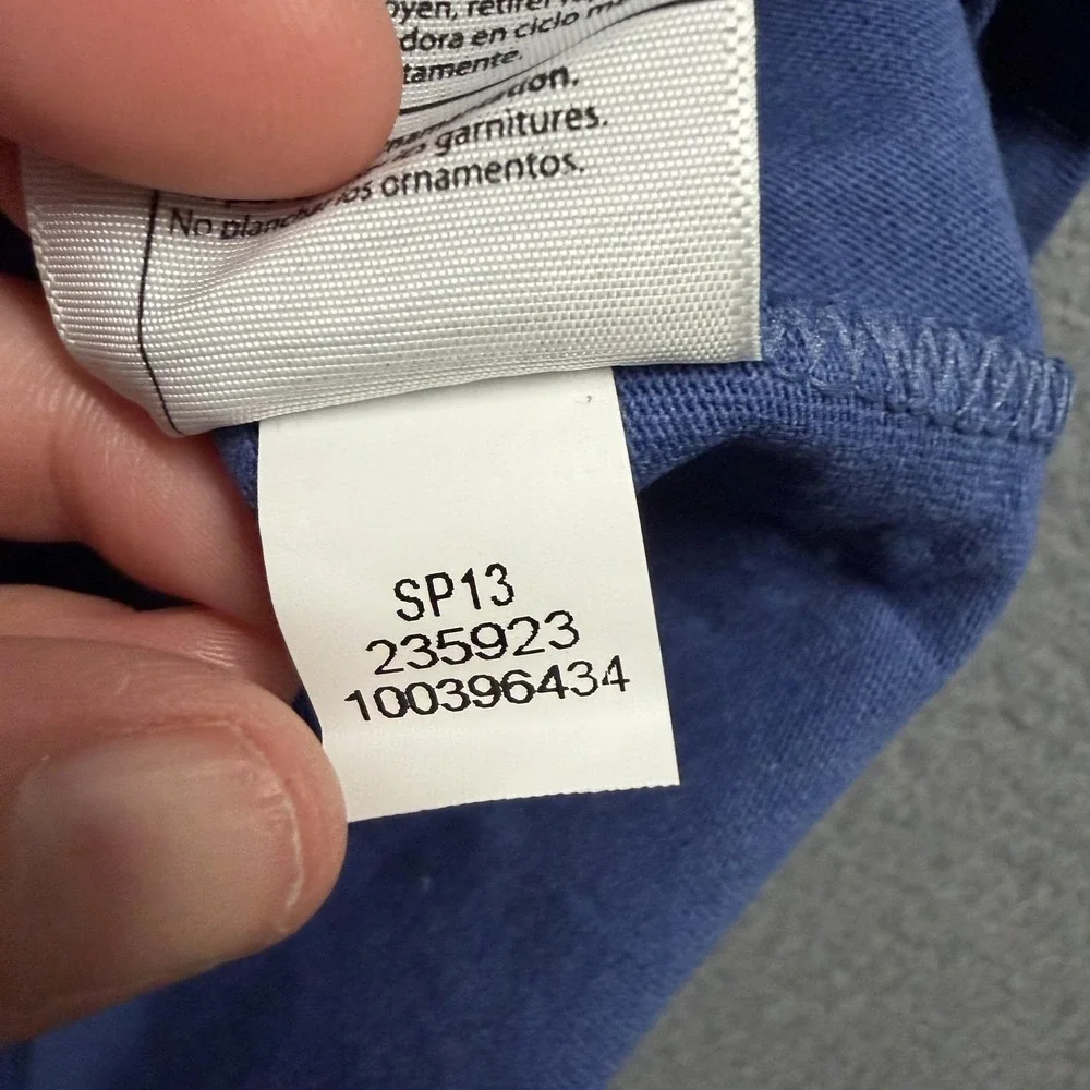 Carhartt T-Shirt Mens Large Blue Built To Last Pocket Work Graphic‎ Tee USA